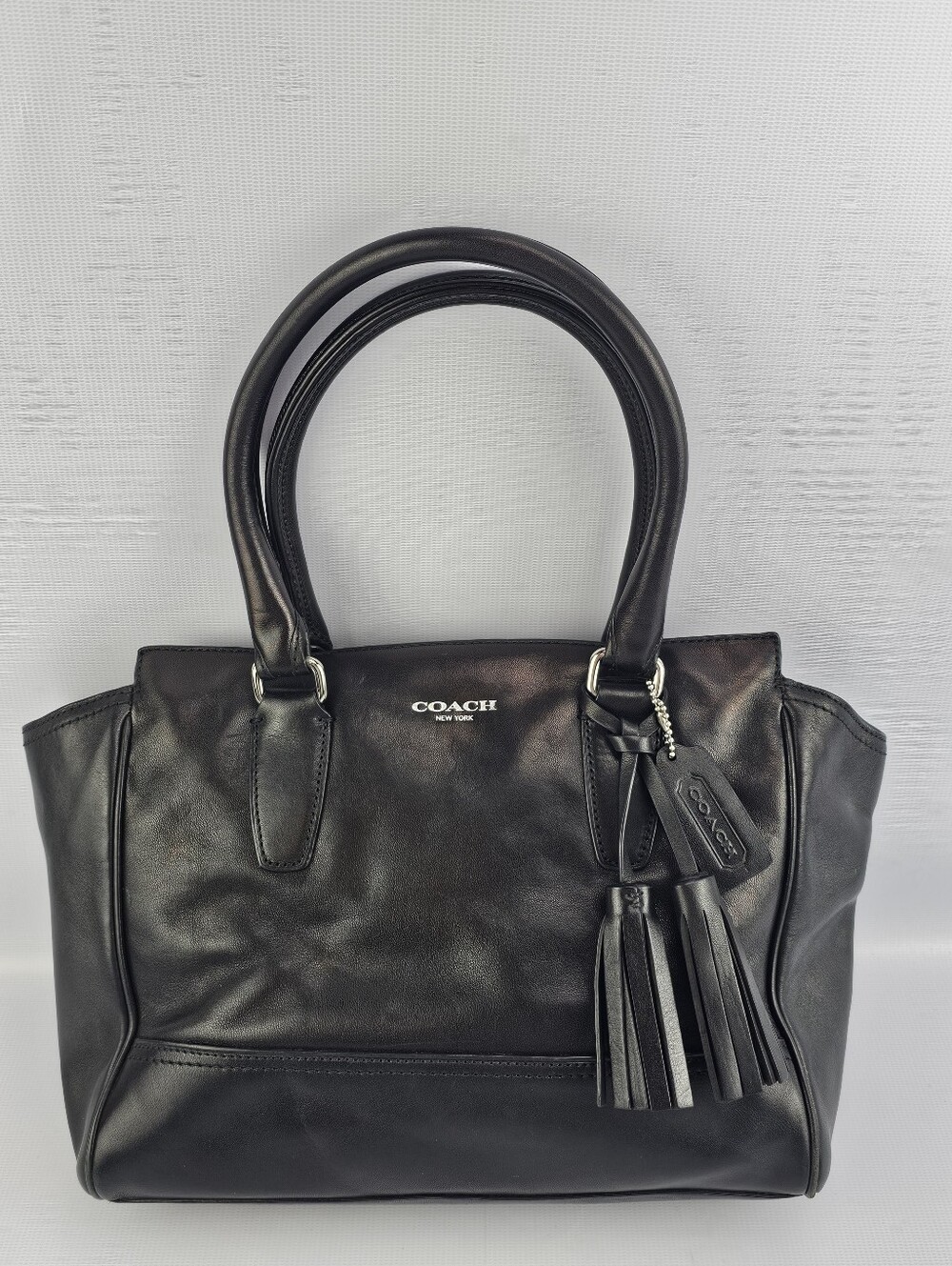 Coach Legacy Leather Candace Medium Carryall (Style No. 19891) Black